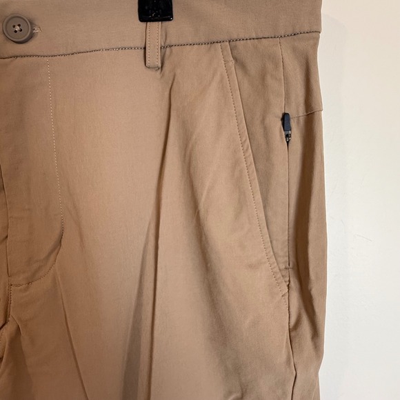 BRADY Mens Tan Chino Golf Pants Size 32 Flat Front Stretch Performance - Picture 4 of 7